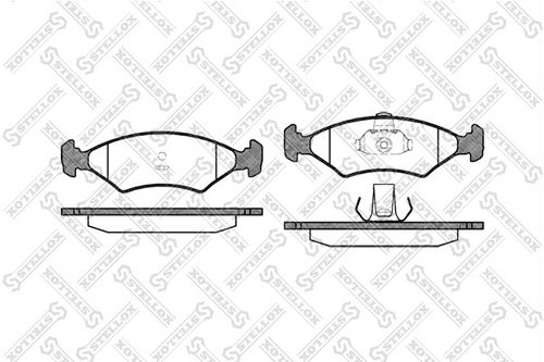 STELLOX 130 000-SX 119 00=FDB206 колодки дисковые п. Ford Escort 1.1-1.8D 80-90