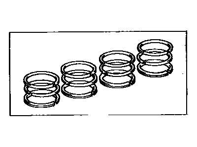 TOYOTA 1301374361 Кольца поршневые