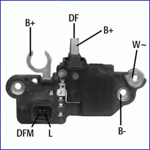 HUCO 130605 Реле-регулятор! Bosch 14.5V Opel Movano/Vivaro 2.5CTDi 03>