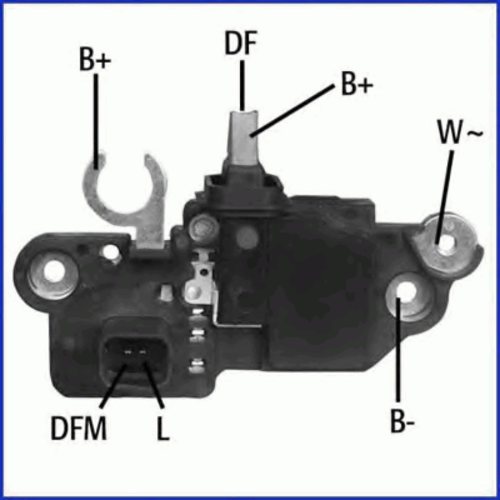 HUCO 130606 Реле-регулятор! Bosch 12V OD 14mm Renault Laguna/Megane 1.4/1.6i 16V 98>;Регулятор напряжения генератора