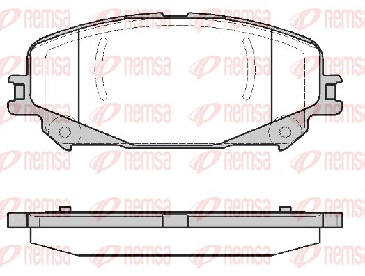 REMSA 1318.30 Колодки дисковые передние! Renault Espace 15>