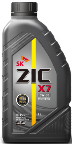 ZIC 132675 X7 5W30 (1L) масло моторное! синт. API SP/SN+, ILSAC GF-5/GF-6, GM dexos 1 Gen 2