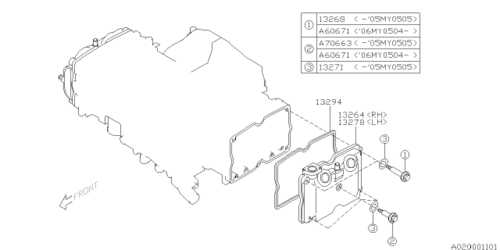 SUBARU 13294AA053 Прокладка клапана крышки SOHC NEW 99-