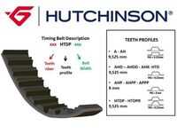 HUTCHINSON 132 HTDP 27 Ремень ГРМ! зубч.132x270hdacia Duster/Logan,Renault Clio/Laguna/Megane 1.4/1.6 16V 98>