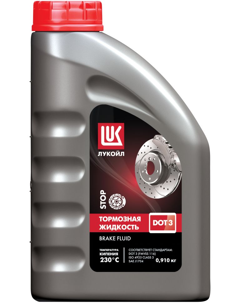 LUKOIL 1338294 DOT 3 (0.91KG) жидкость тормозная! DOT-3 канистра