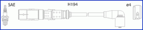 HUCO 134791 Комплект проводов! Audi A3/A4, Seat Ibiza, VW Golf 1.6 96>