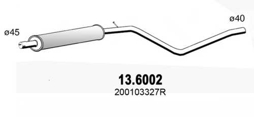 ASSO 13.6002 Резонатор 29476136