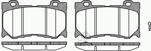 REMSA 1372.01 1372 01 [D1060JL00A] колодки дисковые п. Infiniti FX35/FX50/G37 08>;Комплект тормозных колодок, дисковый тормоз