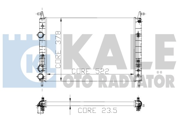 KALEOTORADYATOR 142800 Радиатор Albea