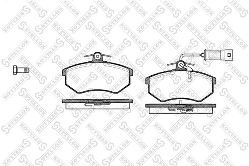 STELLOX 145 012-SX Комплект тормозных колодок, дисковый тормоз
