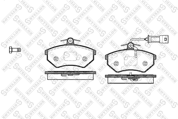 STELLOX 145042SX 145 042-SX 134 42=FDB954 колодки дисковые п. Audi A4 1.6/1.9TD 95>,VW Passat 1.8-2.0/1.9TDi 88-96