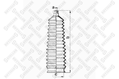 STELLOX 1453006SX Пыльник рейки рулевой! Kia Rio III 11>