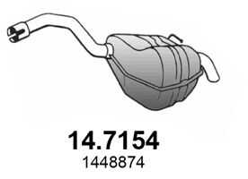 ASSO 14.7154 Глушитель выхлопных газов конечный 1933144