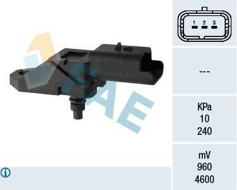 FAE 15046 Датчик давления воздуха! Citroen Xsara, Peugeot 307 2.0HDi 00>