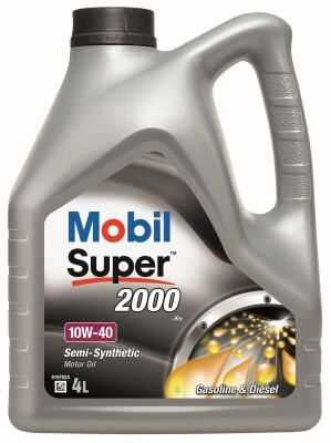MOBIL 150548 Super 2000 х1, 10W40, 4л. масло моторное полусинтетическое EU;Super 2000 X1 10W-40 (4)