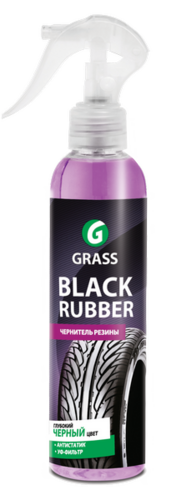 GRASS 153250 Полироль для шин! чернитель 'Black rubber' (флакон 250 мл);Полироль для шин Black Rubber 250мл, шт