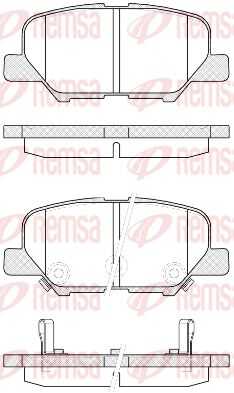 REMSA 1536.02 Комплект тормозных колодок, дисковый тормоз