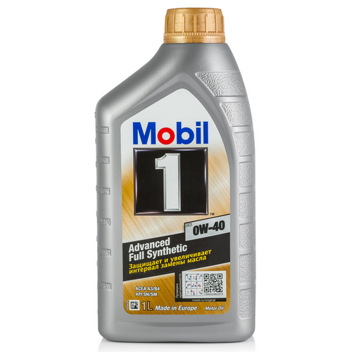 MOBIL 153691  1 fs 0w40 (1L) масло мот. синт. API SN/SM/SL/SJ/CF, ACEA A3/B3/B4, MB 229.3/229.5