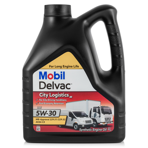 MOBIL 153904 Delvac City Logistics M 5W30 (4L) масло мот.! синт. acea C3,API SM/SL, MB 229.31/229.51/229.52