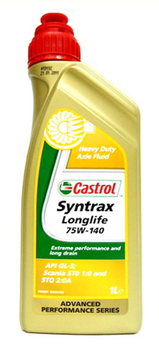 CASTROL 1543AE Syntrax LongLife 75W140 (1L) масло трансмиссионное API GL5, синт. масло для редукторов