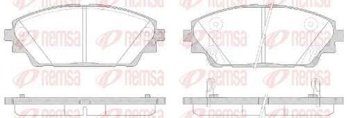 REMSA 1569.02 Комплект тормозных колодок, дисковый тормоз