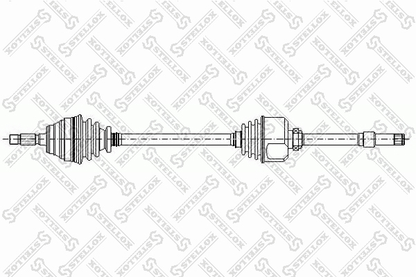 STELLOX 1581003SX Привод правый! 880mm, 21641 Peugeot 405 1.6-1.9/D 87-92