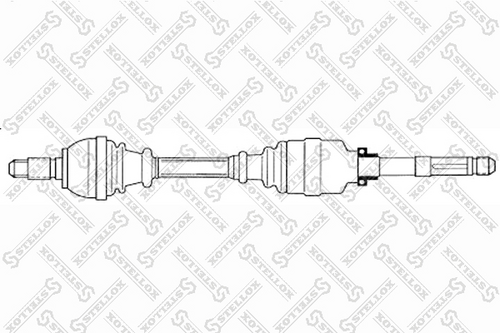 STELLOX 1581775SX Привод правый! 940mm, 21730 Citroen C4, Peugeot 307 1.4-2.0i/HDi 02>