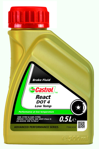 CASTROL 1581B4 REACT DOT 4 LOW TEMP 0,5Л. (15 шт.)