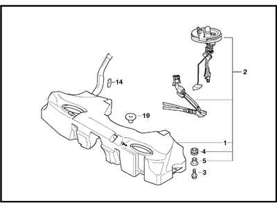 BMW 16116752361 Топливный бак пластмасса с датчиком л 70L 5' E39