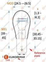 EUROREPAR 1616431380 Лампа накаливания 12V-21/5W,