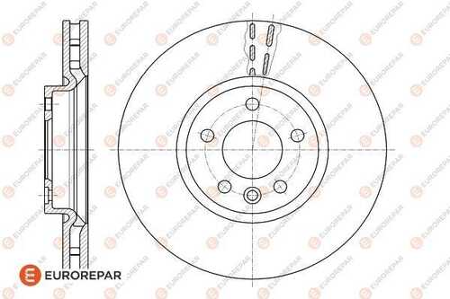 EUROREPAR 16 188 868 80 Тормозные диски, в упаковке 1 VOLKSWAGEN Transporter 2.0i 116ch (85kW) - AXA 2003-