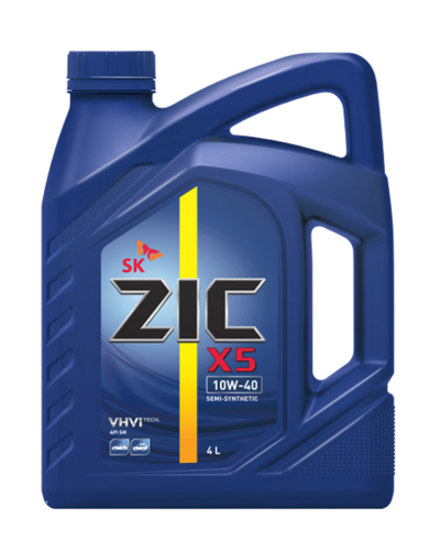ZIC 162622 X5 10W40 (4L) масло моторное! полусинт. API SP/SN+