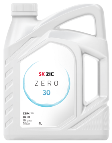 ZIC 162676 ZERO 30 0W30 (4L) масло моторное! синт. ACEA C3, API SN, VW 504.00/ 507.00