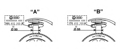 MONROE 16498 Амортизатор передний газовый! d55mm VW Golf V 03>