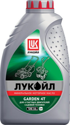 LUKOIL 1668254 GARDEN 4Т SAE 30 (1L) масло моторное! (мин.) для 4-такт.двиг.с/х техн. API SG