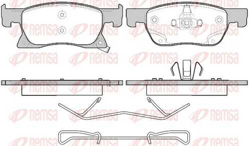 REMSA 1681.02 Колодки дисковые передние! Opel Astra K 1.0 15>