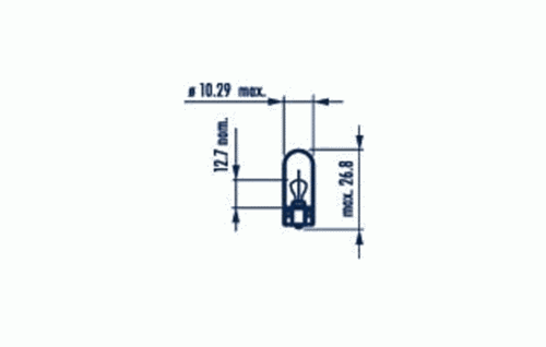 NARVA 17059 Лампа! (W2.2W) 12V W2.1X9.5d стеклянный цоколь