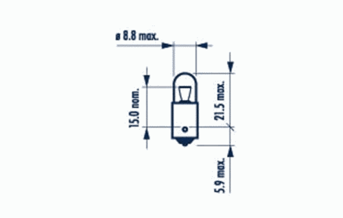 NARVA 17141 Лампа! 4W 24V BA9S T4W габаритный огонь