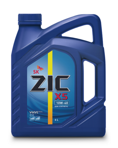 ZIC 172622 X5 10W40 (6L) масло моторное! полусинт. API SP/SN+