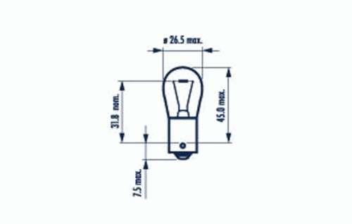 NARVA 17638 Лампа накаливания, фонарь указателя поворота