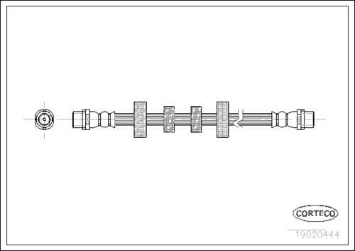 CORTECO 19020444 Шланг тормозной