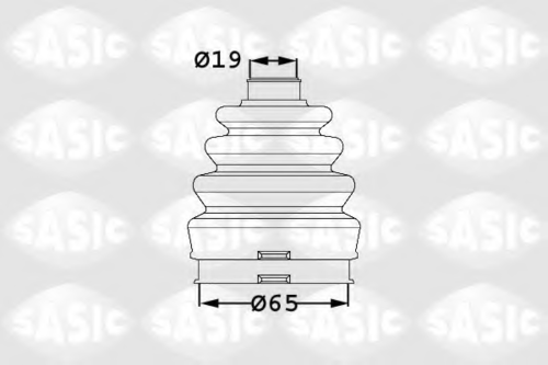 SASIC 1906007 Комплект пыльника ШРУСа внутреннего! Fiat Brava/Bravo/Idea 1.4/2.0HGT 95>/Doblo 1.6 16V 00>