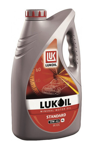 LUKOIL 19185 Лукойл 10W40 стандарт (4L) масло моторное! (минер.) API SF/CC