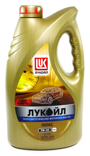 LUKOIL 19190 Лукойл люкс 5W40 (4L) масло моторное! полусинт. API SL/CF;Масло моторное LUXESEMI-SYNTHETIC 5W-40 полусинтетика 4 л