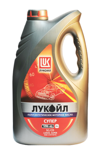 LUKOIL 19192 Лукойл супер 10W40 (4L) масло моторное! полусинтетическое API SG/CD