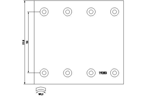 TEXTAR 1928308 Накладки торм. STD! WVA 19283 (420x178) (93251 8x15 64) SAF