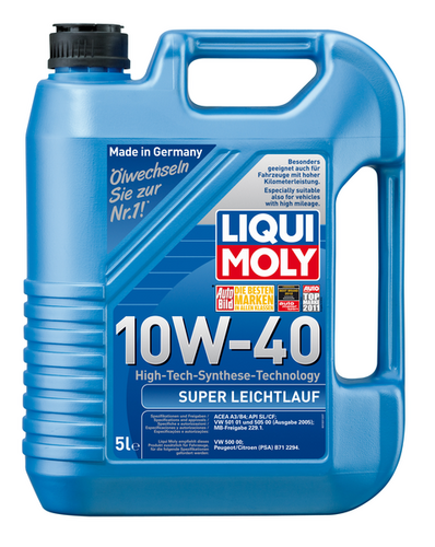 LIQUIMOLY 1929 LiquiMoly 10W40 Super Leichtlauf (5L) масло мотор.! син. api SL/CF,ACEA A3-04/B4-04:MB229.1,VW,Peug