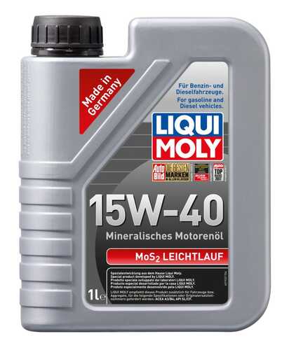 LIQUIMOLY 1932 LiquiMoly 15W40 MoS2 Leichtlauf (1L) масло моторное мин. API SL/CF, ACEA A3/B3