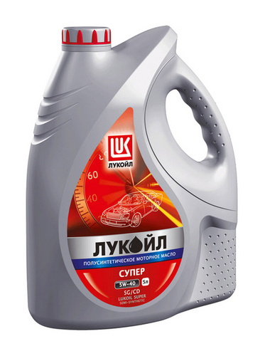 LUKOIL 19443 Лукойл супер 5W40 (5L) масло моторное! полусинт. API SG/CD