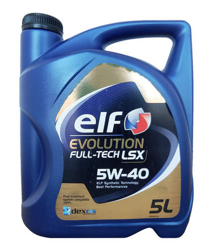 ELF 194892 Масло мот EVOL FULLTECH LSX 5W-40 5Л